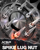 KSP Spike Lug Nuts with Aggressive Spike Design, Durable Chrome Finish