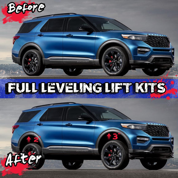 2.5" Front and 1.25" Rear Full leveling Lift Kit for 2011-2019 Ford Explorer