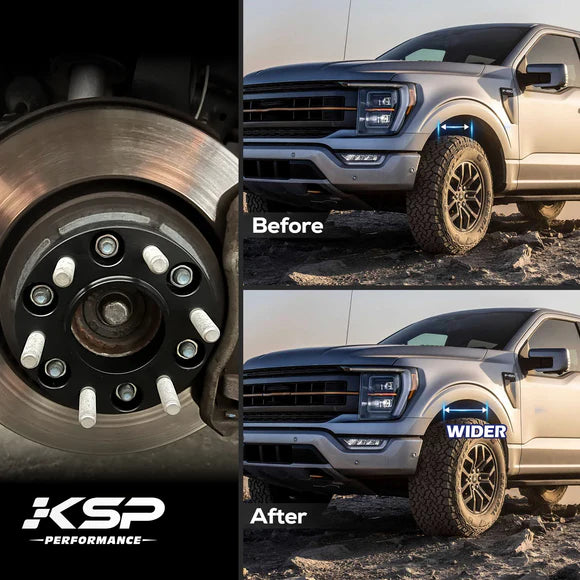 2-4" Upper Control Arms + 2" Hubcentric Wheel Spacers