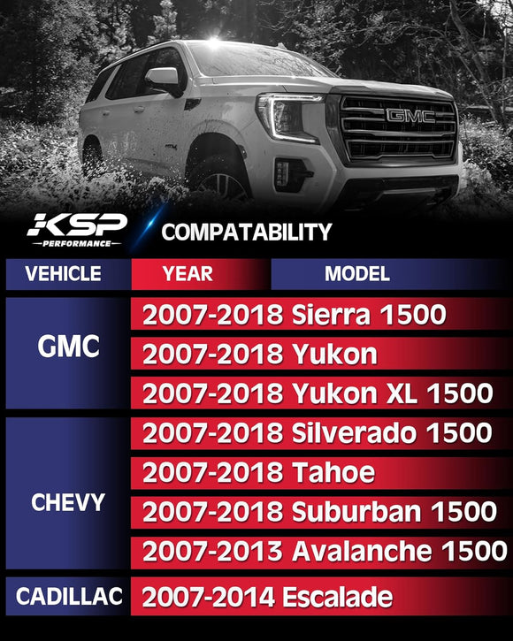 Upper Control Arm for 2007-2018 Chevy Silverado Leveling Lift Kit GMC Sierra Cadillac 2"-4" Lift