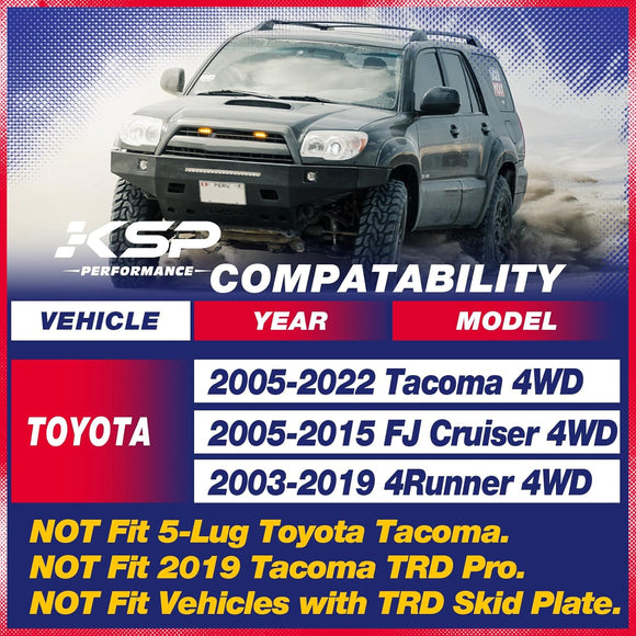 Diff Drop Fit For Tacoma 4runner FJ Cruiser 05-23 Tacoma 4WD, FJ Cruiser 05-23 4WD, 4Runner