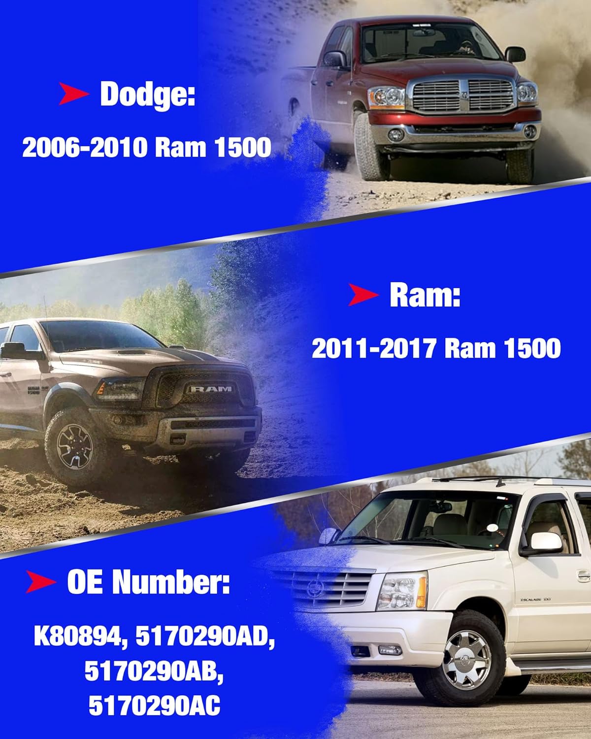 KSP Front Suspension Sway Bar Link For 2006-2017 Dodge Ram 1500 OEM Stock Replacement