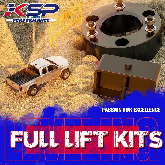 2-4" Upper Control Arms with 3" Front And 2" Rear Leveling Lift Kit