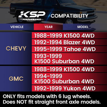 Upper Control Arm For 2"-4" Lift 1988-1999 Chevy GMC K1500 4WD - 0