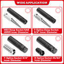 8PCS Universal Locking Lug Master Key Set Wheel Lock Removal Tool Kit-4