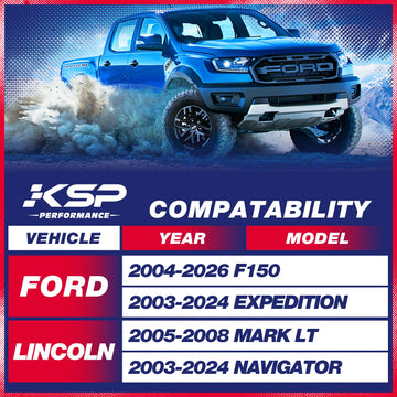 2" Front Leveling Lift Kits Aircraft Billet Strut Spacers For 2004-2026 Ford F150 2WD/4WD