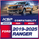 A black 2.5 inch front leveling lift kit for 2019-2026 Ford Ranger
