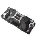 Aluminum Air Gap Dual Plane Intake Manifold for Big Block Chevy BBC V8 396-502 Black Finish