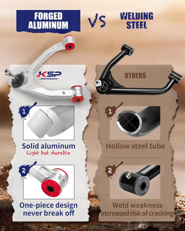 Comparison between KSP forged aluminum and welding steel components