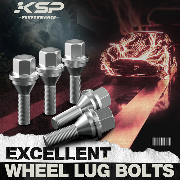 12x1.25 Wheel Lug Bolts for OEM Stock Wheel Lug Bolts,19mm hex for Jeep Renegade Cherokee Compass, 20 Pcs ET Wheel Studs