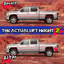 Before and After THE ACTUAL LIFT HIGHT 2 INCH