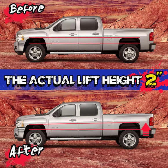 1-3" Adjustable Torsion key with 2" Rear Lift Kits