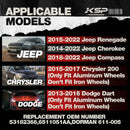 12x1.25 Wheel Lug Bolts for OEM Stock Wheel Lug Bolts,19mm hex for Jeep Renegade Cherokee Compass, 20 Pcs ET Wheel Studs-2