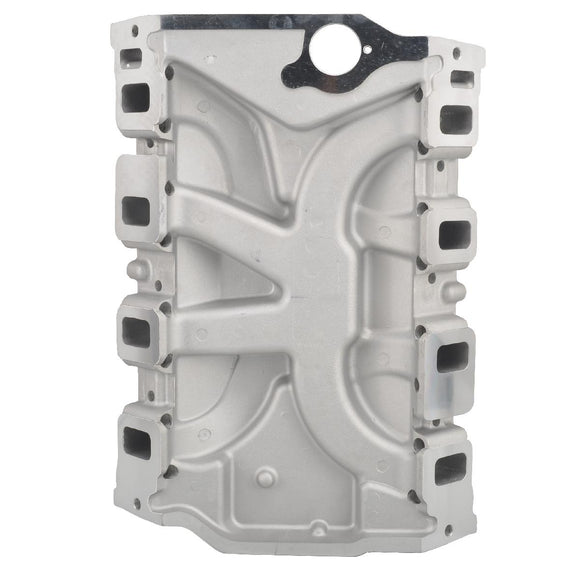 Aluminum Dual Plane Engine Intake Manifold, Satin Finish