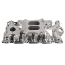 Polished Aluminum Engine Intake Manifold, Silver-3