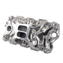 Polished Aluminum Engine Intake Manifold, Silver-2