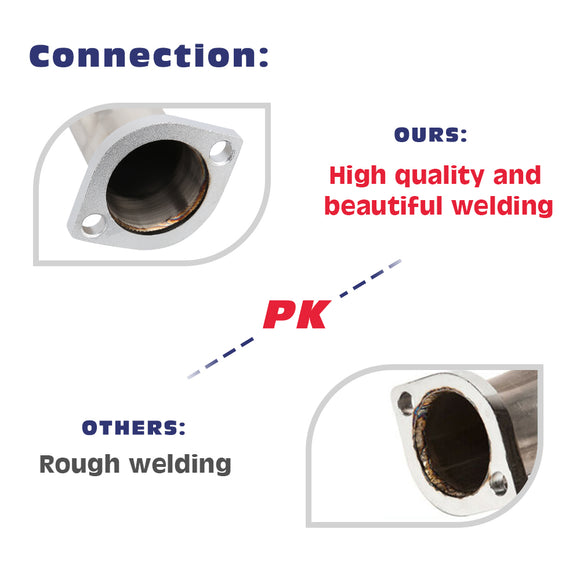 Our exhaust pipes has high quality and beautiful welding