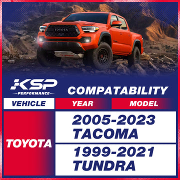 2" Rear Leveling Lift Kit for 05-23 Toyota Tacoma 99-21 Tundra 2WD 4WD Blocks and Leaf Spring Ubolts