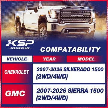KSP Front Leveling Lift Kits For Chevrolet Silverado 1500 2WD/4WD
