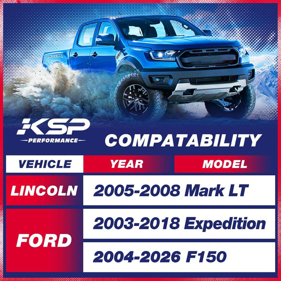 KSP Front Leveling Lift Kits For 2004-2026 Ford F150 2WD/4WD