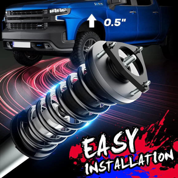 0.5” Front Leveling Lift Kits for 2007-2021 Chevy GMC Silverado/Sierra 1500