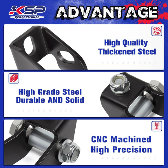 KSP Performance Advantage product with high-quality thickened steel, high-grade steel, and CNC machining features.