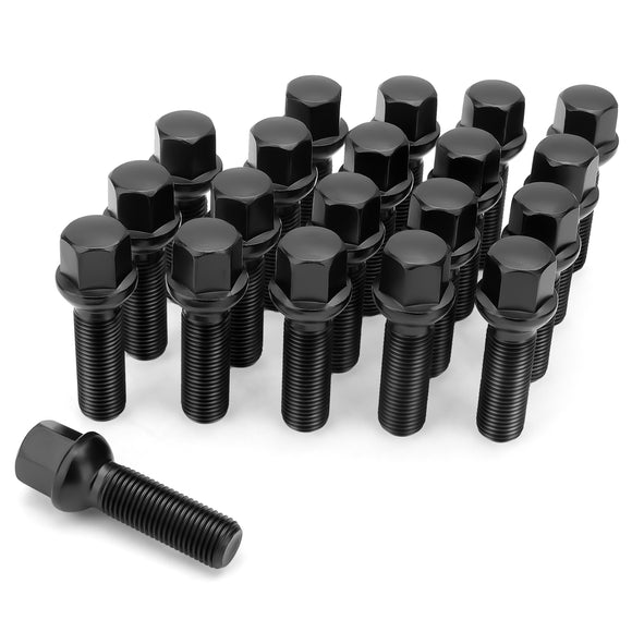 20pcs Ball Seat 14x1.5 Aftermarket Lug Bolts For Audi VolksWagen Mercedes Benz Wheel Spacers