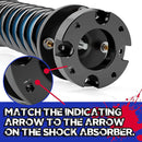 2.5" Front and 2"Rear Leveling Kits for 2007-2021 Toyota Tundra