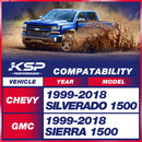 1-2 inch Lowering Leveling Kit Rear Drop Shackles Kit for 1999-2018 Chevy Silverado 1500