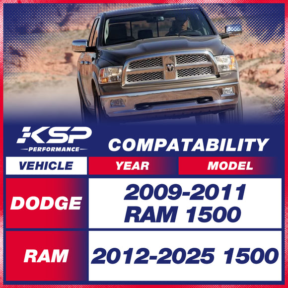 طقم رفع خلفي بفاصل ٢ بوصة لسيارة دودج رام ١٥٠٠ رباعية الدفع موديلات ٢٠٠٩-٢٠٢٤
