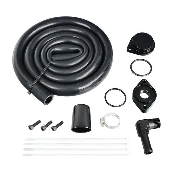 Crank Case Vent Reroute Basic Kit For 2011-2016 Ford 6.7L Powerstroke Diesel