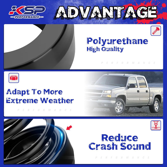 KSP 3" Front And 2" Rear Full Leveling Lift Kit Advantages