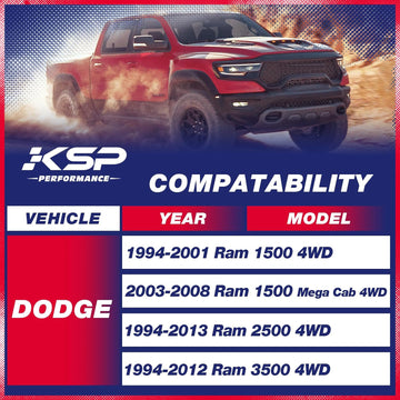 KSP Leveling Lift Kits For 1994-2013 Dodge Ram