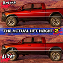 Before and After THE ACTUAL LIFT HIGHT 2 INCH