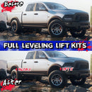 Effects before and after installation of KSP suspension lift kits