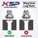 KSP M14*1.5 Mag Seat Lug Nuts for Toyota Tacoma