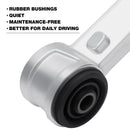 2-4" Aluminum Forged Upper Control Arms Rubber Bushings Quiet, Maintenance-free and Better for Daily Driving