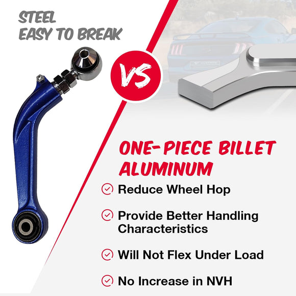 KSP Aluminum Rear Camber Arms for 2015-2023 Ford Mustang S550 Adjustable -3° to +3°