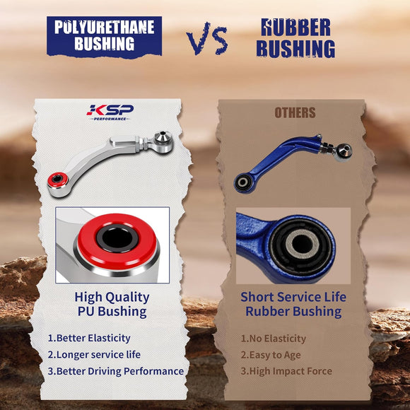 KSP Aluminum Rear Camber Arms for 2015-2023 Ford Mustang S550 Adjustable -3° to +3°