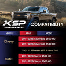 KSP 0-6" Adjustable Heavy Duty Tie Rod Ends for Chevy GMC Silverado Sierra 2500HD 3500HD