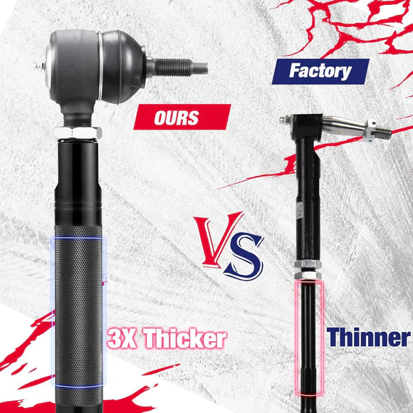 KSP Tie Rods VS Other Tie Rods, KSP 3X Thicker, Fit 2011-2019 Chevy and GMC