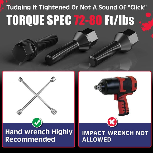 KSP 15mm Wheel Spacers Torque Spec 72-80 Ft/LBS