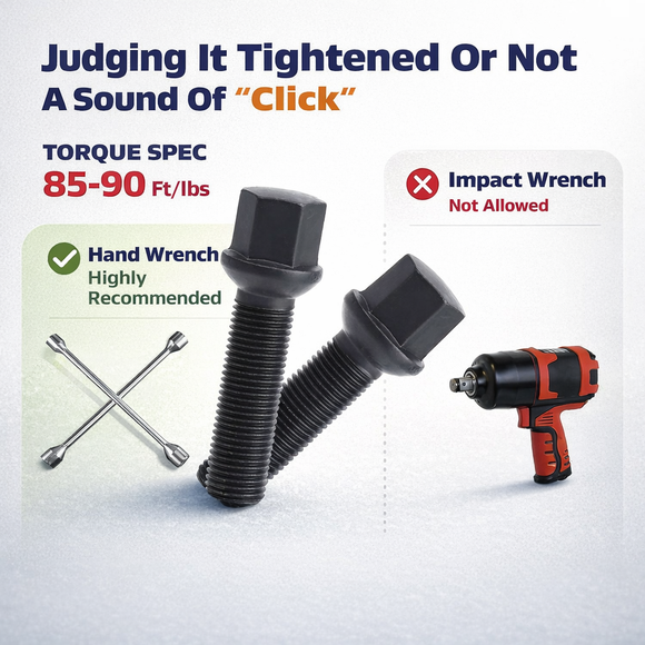 KSP Bolts with torque specification and tools on a white background