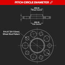 KSP 2PCS 5x112 Hub Wheel Spacers for Audi A4 S4 A6 S6 A8 Q8 Size