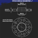 KSP 2PCS 15mm M14x1.5 Hub Wheel Spacers for Mercedes Benz Size