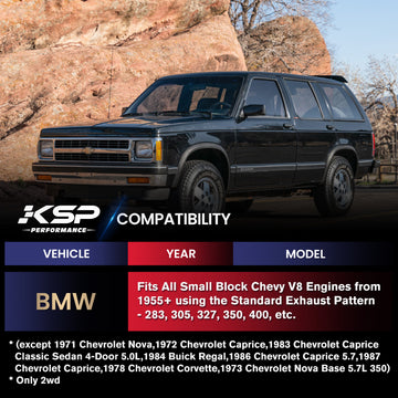 KSP Exhaust Header Manifold for Chevy/GMC Small Block V8