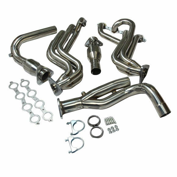 Exhaust Header & Y-Pipe For 1999-2005 Chevy GMT800 V8 Engine Truck 2WD KSP