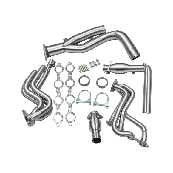 Exhaust Header & Y-Pipe For 1999-2005 Chevy GMT800 V8 Engine Truck 2WD KSP