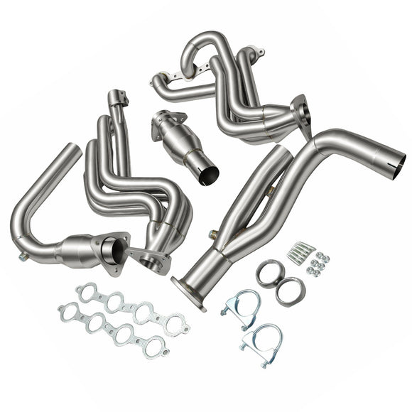 Exhaust Header & Y-Pipe For 1999-2005 Chevy GMT800 V8 Engine Truck 2WD KSP