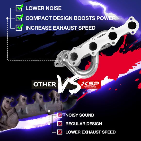 Exhaust Shorty Header For 1997-2003 Ford F150 F250 V8 4.6L KSP